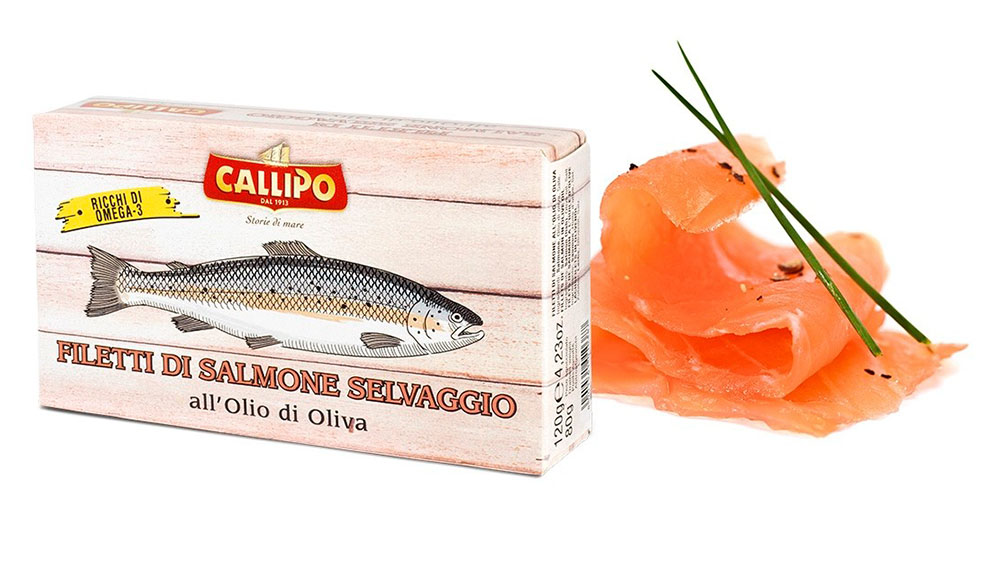 Filetti Di Salmone g.120 All'Olio Di Oliva