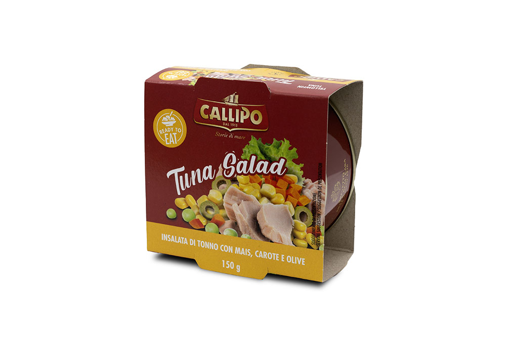 Insalata di tonno con mais carote e olive g.150